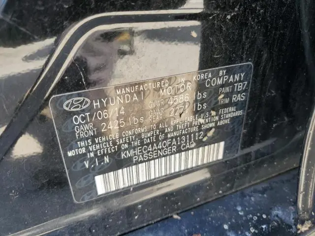 2015 HYUNDAI SONATA HYBRID  