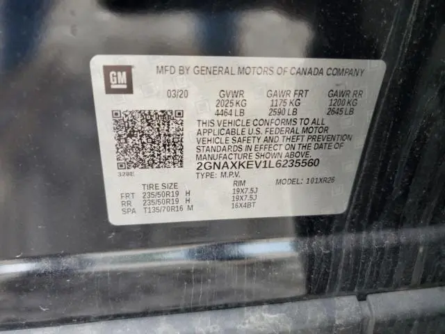 2020 CHEVROLET EQUINOX LT