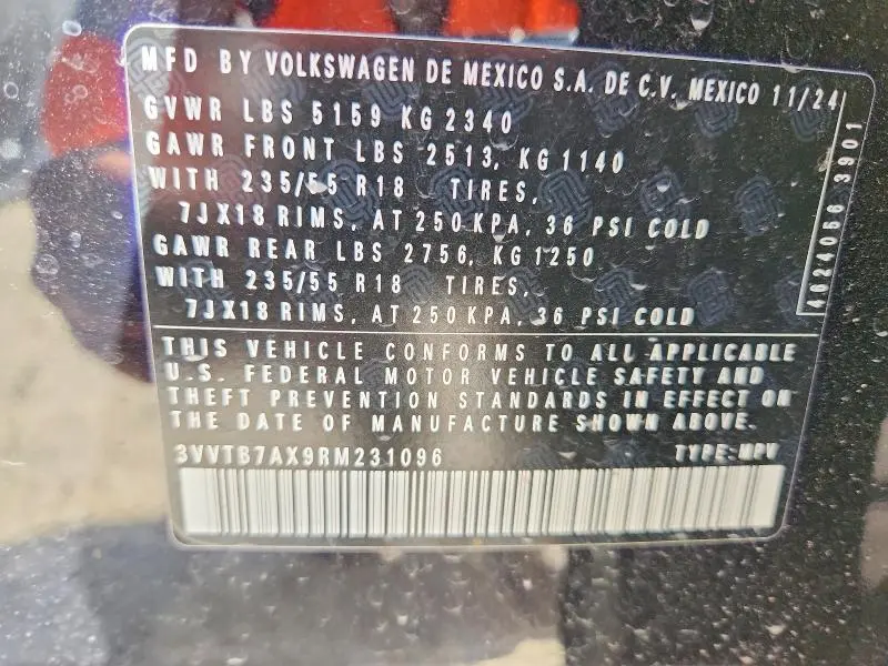 2024 VOLKSWAGEN TIGUAN WOLFSBURG  