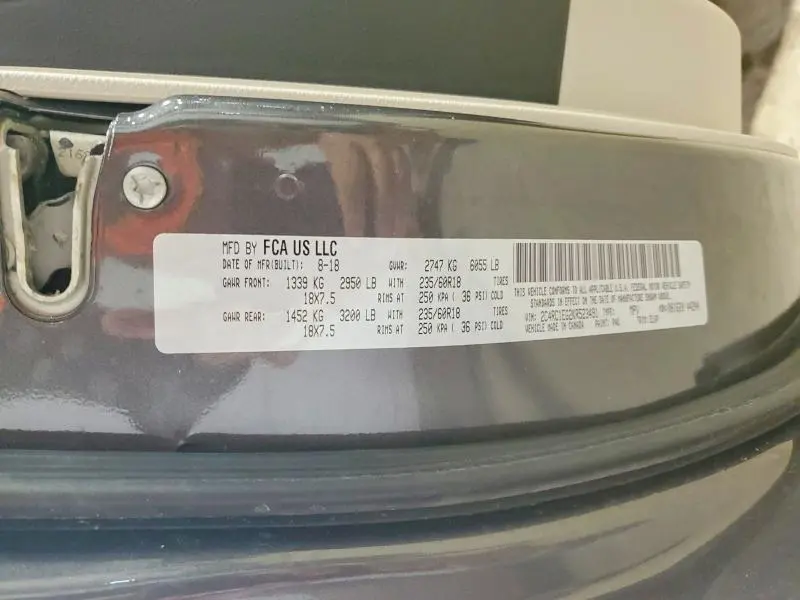 2019 CHRYSLER PACIFICA TOURING L PLUS  