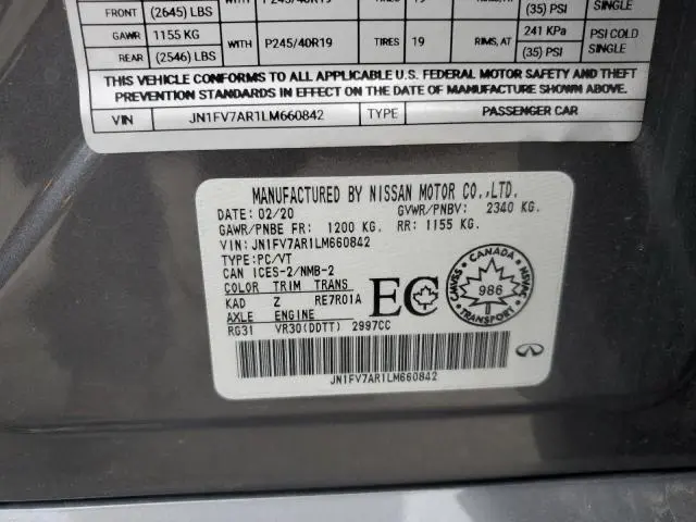 2020 INFINITI Q50 RED SPORT 400  