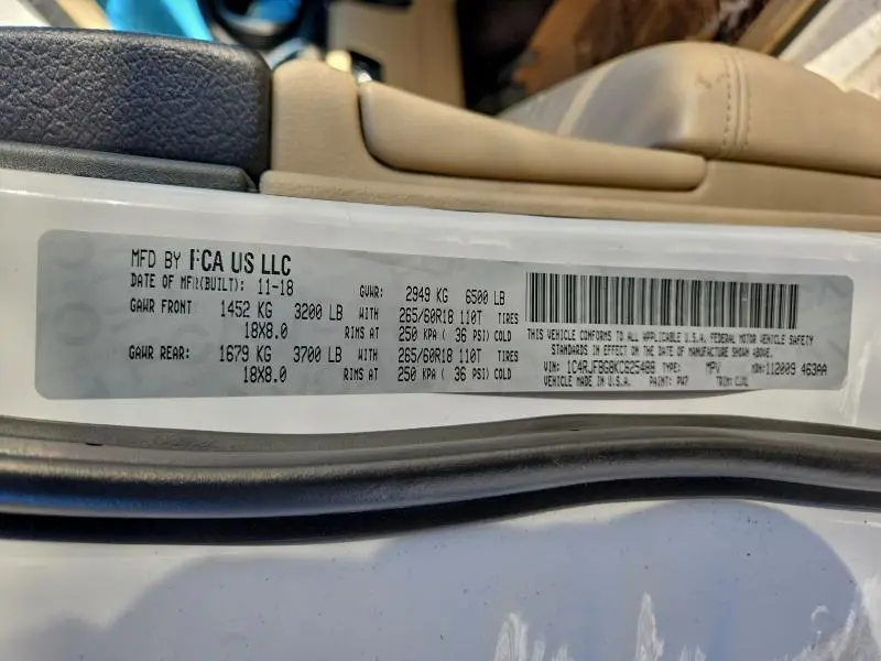 2019 JEEP GRAND CHEROKEE LIMITED  