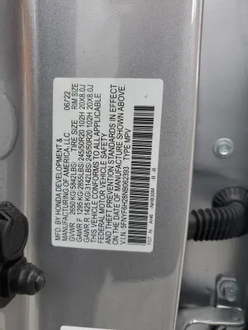 2022 HONDA PILOT SE  