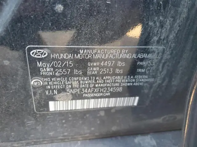 2015 HYUNDAI SONATA SPORT  