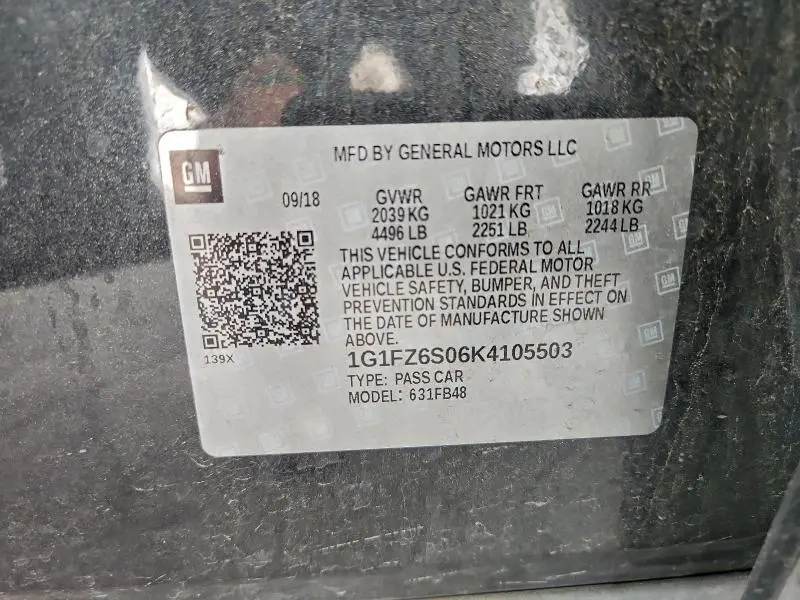 2019 CHEVROLET BOLT EV PREMIER  