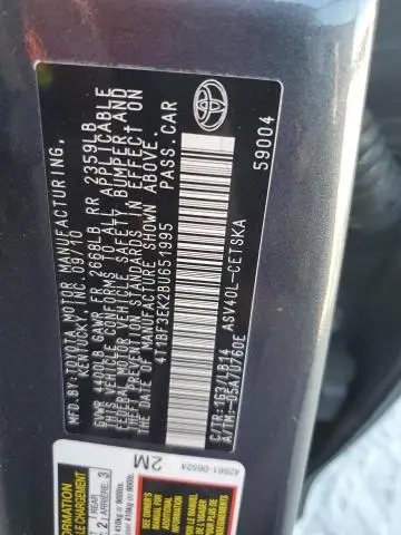 2011 TOYOTA CAMRY BASE  