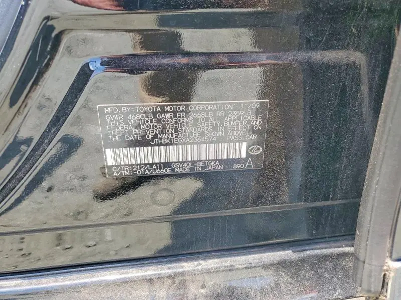 2010 LEXUS ES 350  