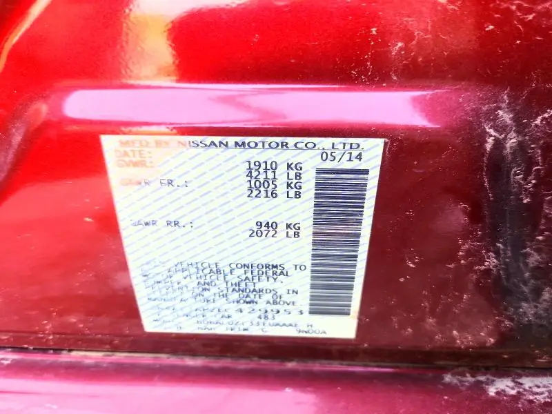 2014 NISSAN ALTIMA   