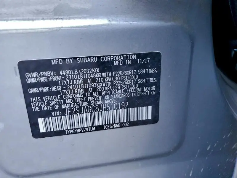 2018 SUBARU FORESTER 2.5I PREMIUM  