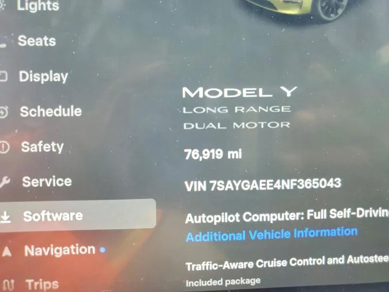 2022 TESLA MODEL Y   