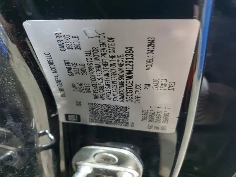 2021 CHEVROLET COLORADO LT  