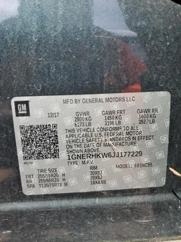 2018 CHEVROLET TRAVERSE LT  