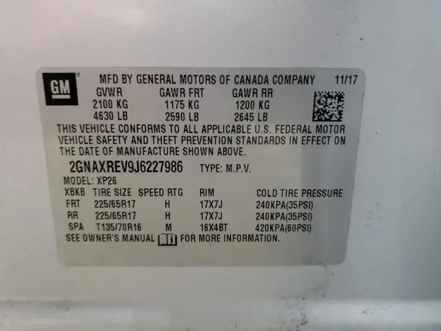 2018 CHEVROLET EQUINOX LS  