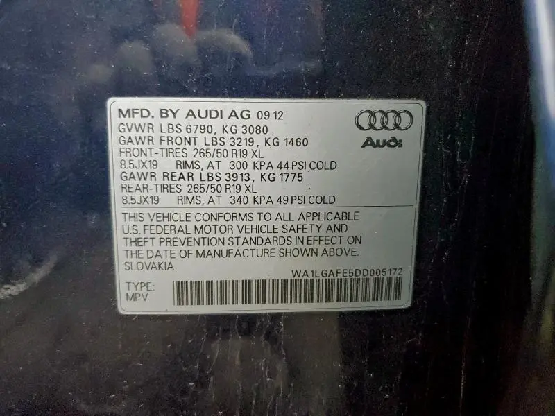 2013 AUDI Q7 PREMIUM PLUS  