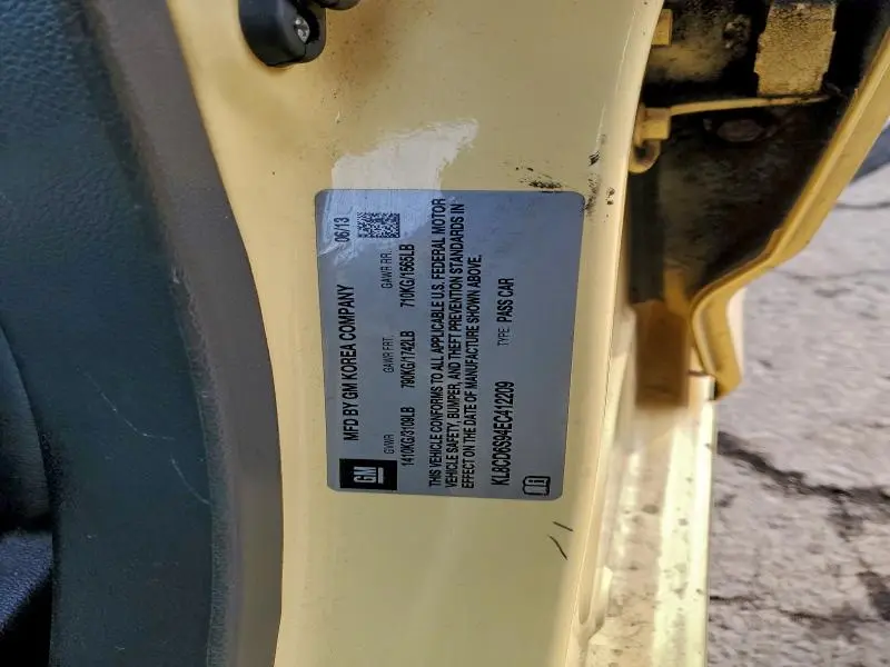 2014 CHEVROLET SPARK 1LT  