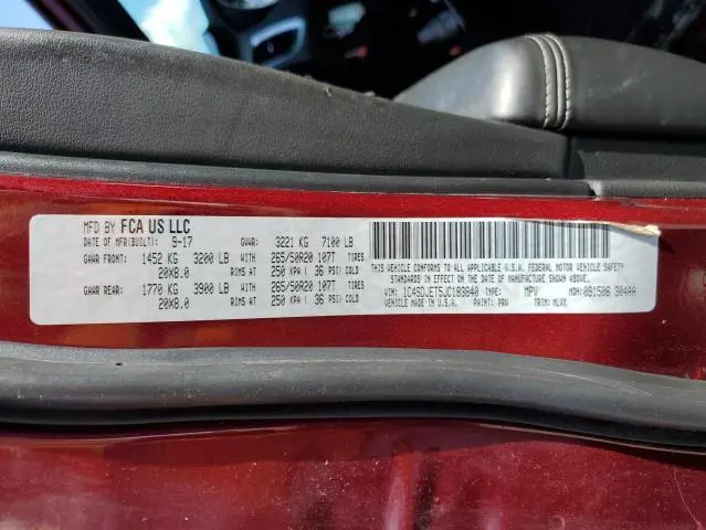 2018 DODGE DURANGO CITADEL  