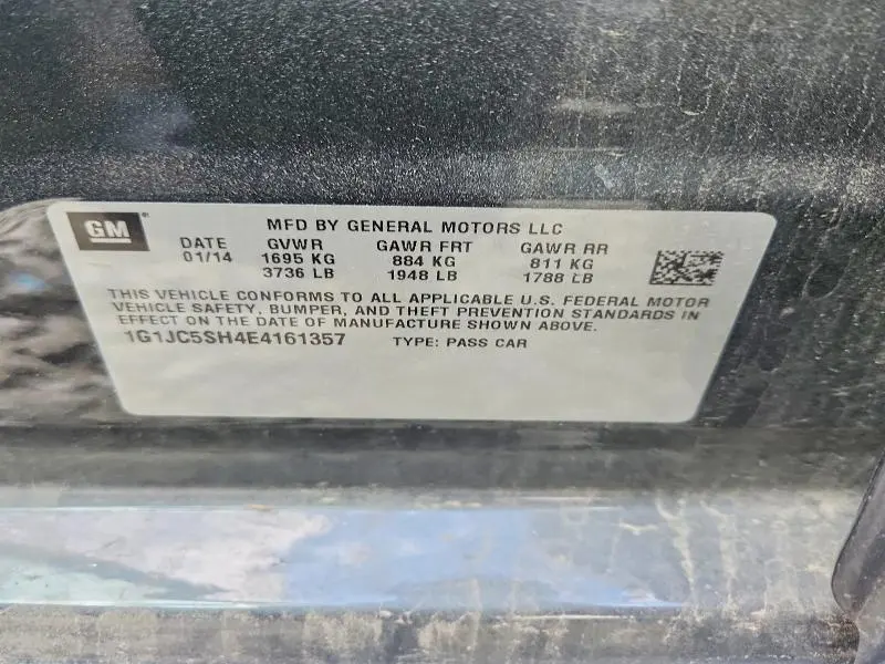 2014 CHEVROLET SONIC LT  