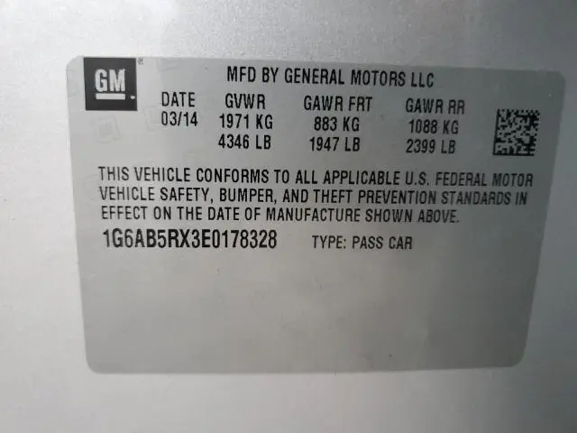 2014 CADILLAC ATS LUXURY  