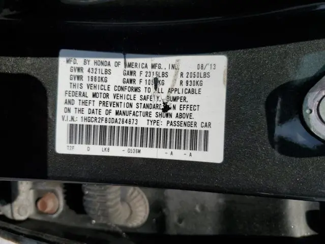 2013 HONDA ACCORD EXL  