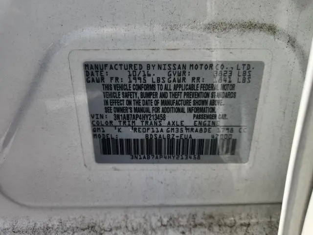 2017 NISSAN SENTRA S  