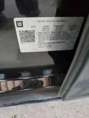 2020 CHEVROLET MALIBU LT  