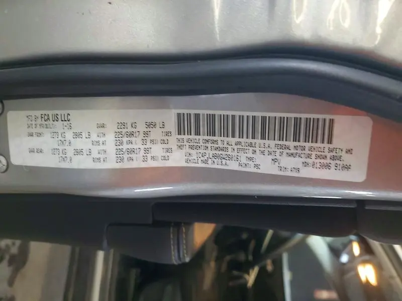 2016 JEEP CHEROKEE SPORT  