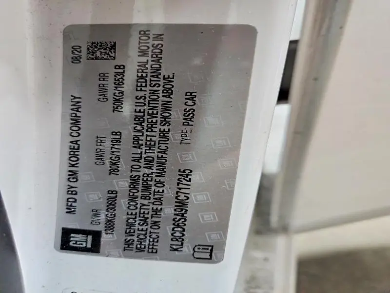2021 CHEVROLET SPARK 1LT  