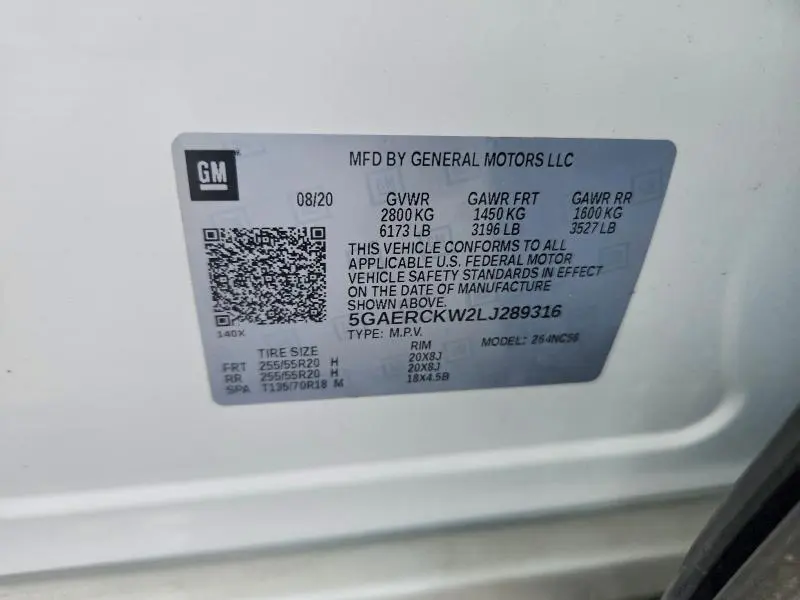 2020 BUICK ENCLAVE PREMIUM  