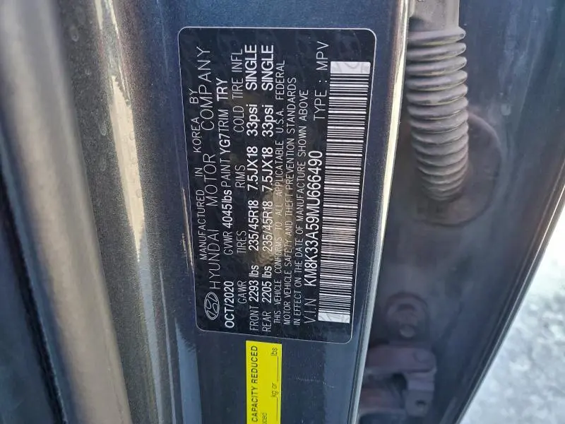 2021 HYUNDAI KONA LIMITED  