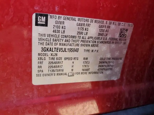 2018 GMC TERRAIN SLE  