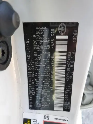 2021 TOYOTA CAMRY LE  