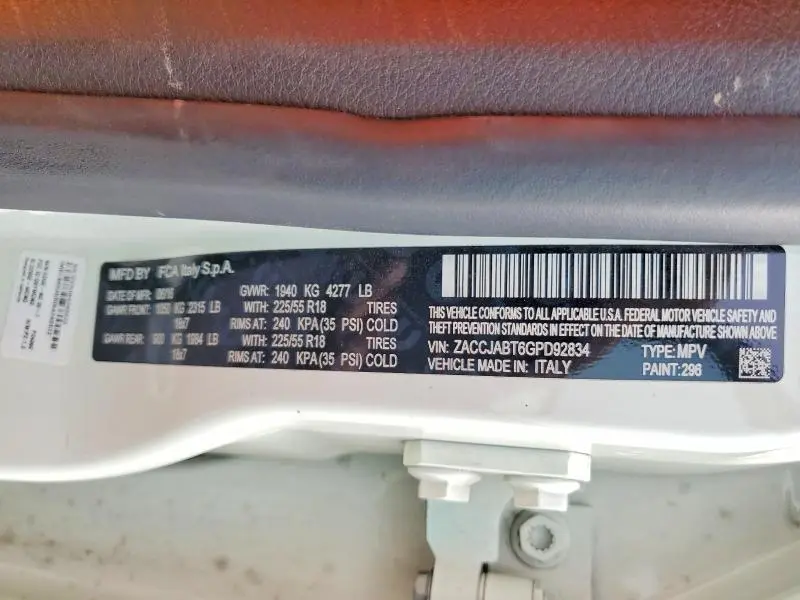 2016 JEEP RENEGADE LATITUDE  