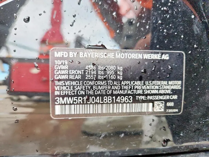 2020 BMW 330I   