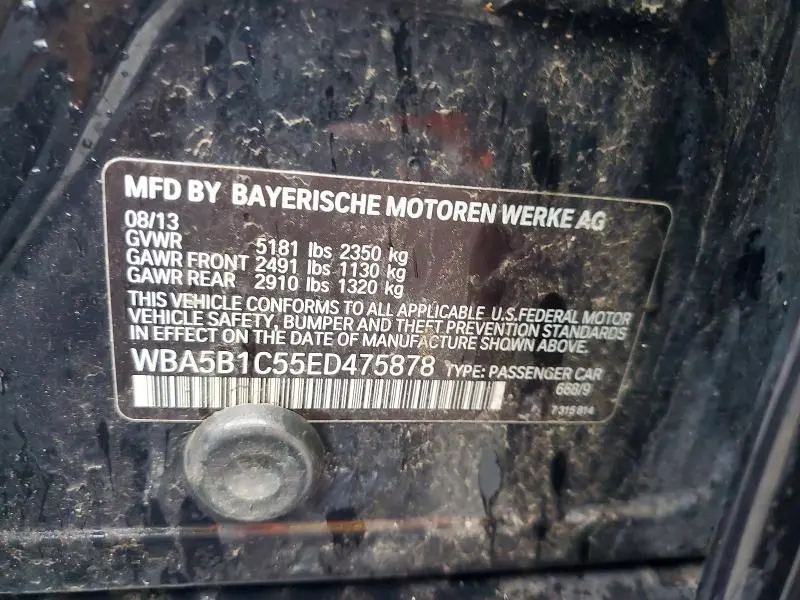 2014 BMW 535 I  