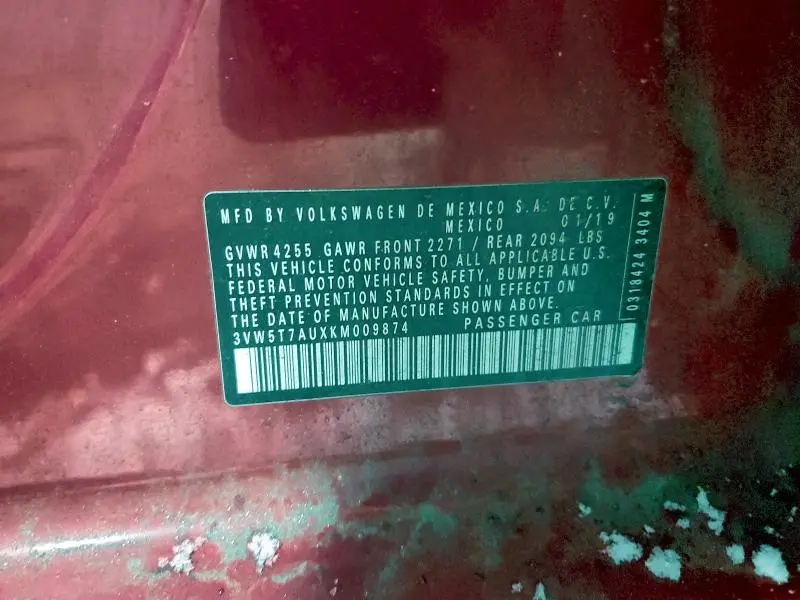 2019 VOLKSWAGEN GTI S  