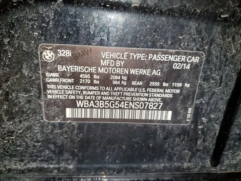 2014 BMW 328 XI SULEV  