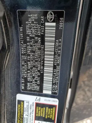 2016 TOYOTA CAMRY LE  