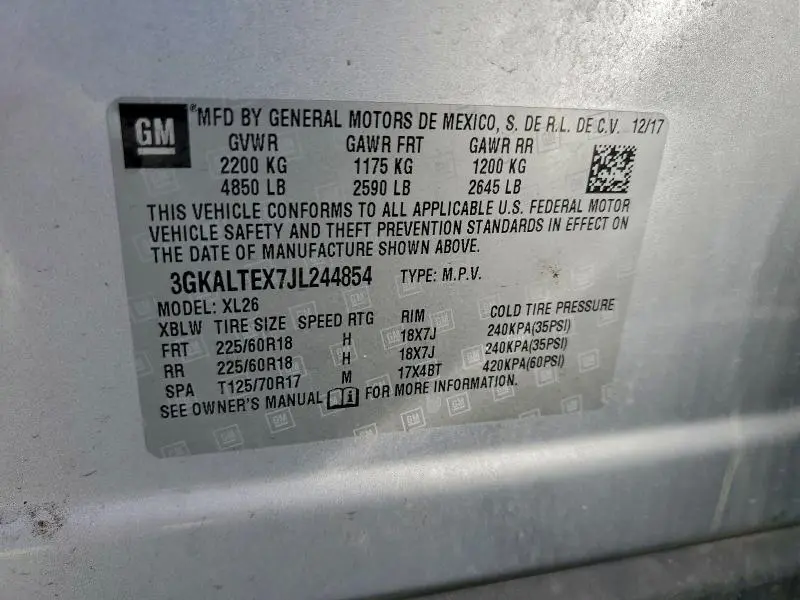 2018 GMC TERRAIN SLE  