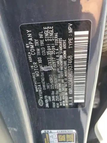 2019 HYUNDAI TUCSON SE  