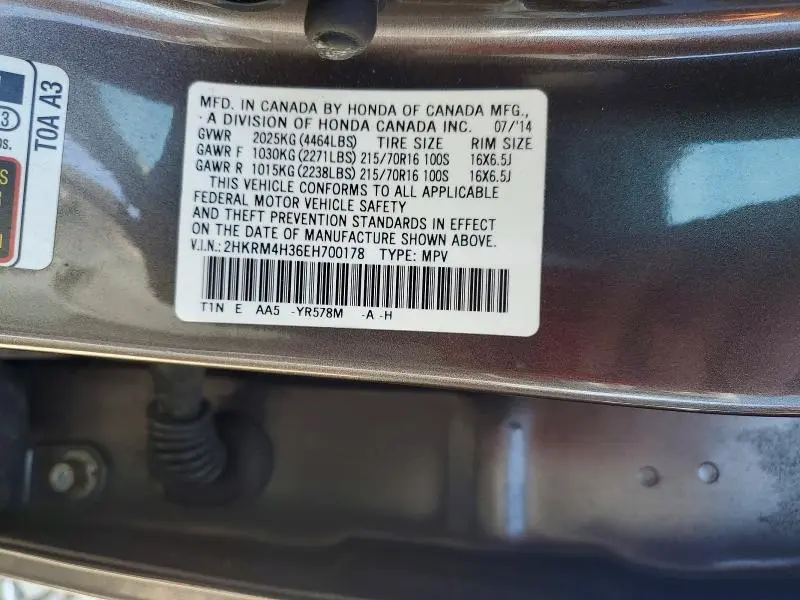 2014 HONDA CR-V LX  