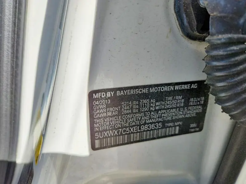 2014 BMW X3 XDRIVE35I  