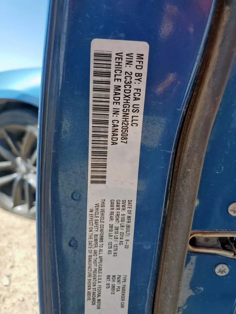 2022 DODGE CHARGER GT  