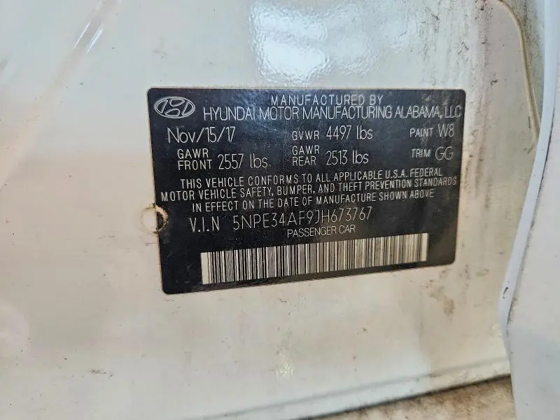 2018 HYUNDAI SONATA SEL  
