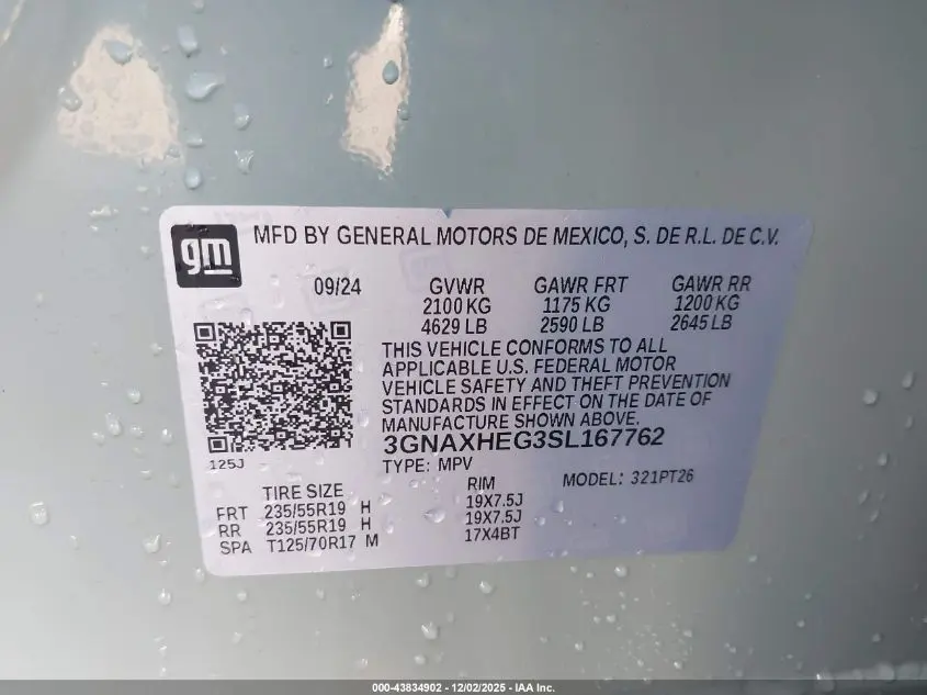 2025 CHEVROLET EQUINOX FWD LT