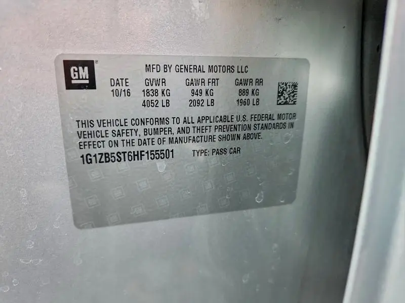 2017 CHEVROLET MALIBU LS  