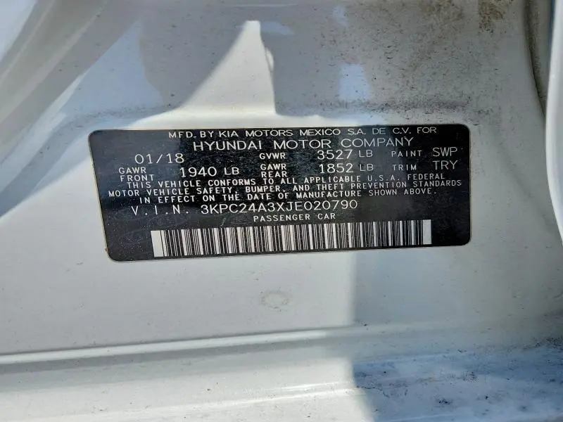 2018 HYUNDAI ACCENT SE  