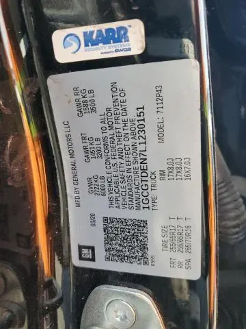 2020 CHEVROLET COLORADO Z71  