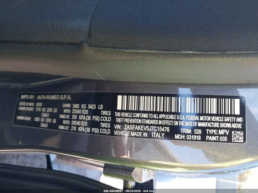 2018 ALFA ROMEO STELVIO QUADRIFOGLIO AWD