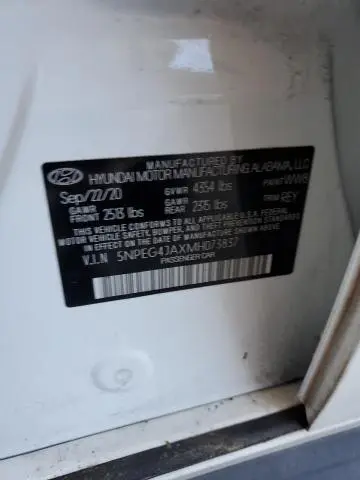 2021 HYUNDAI SONATA SE  