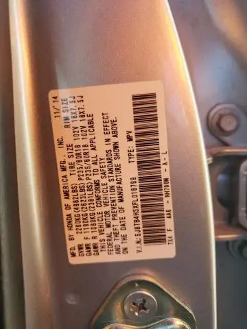 2015 ACURA RDX   